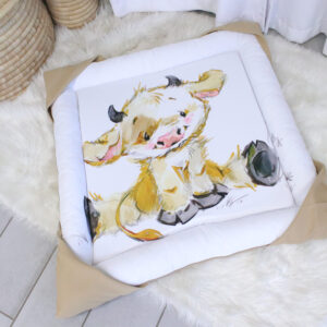 Playmat - Cow - Cute Fluffy Cow Sleeping Set – Neutral