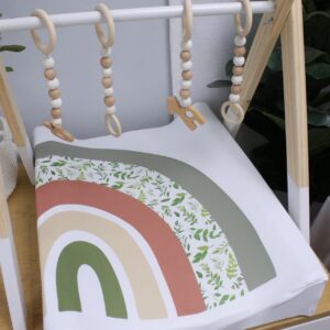 Changing Mat Cover - Leaf Pattern Rainbow