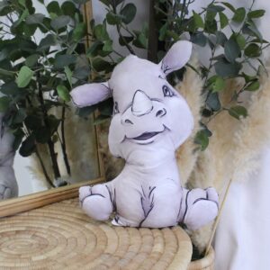 Shaped Pillow - Rhino
