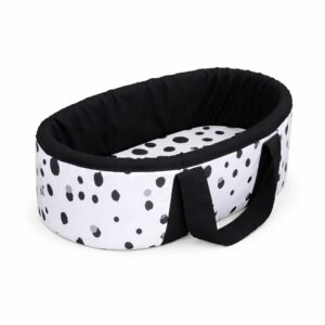 Newborn fabric carry cot with wooden base and waterproof lining. Portable baby bassinet South Africa