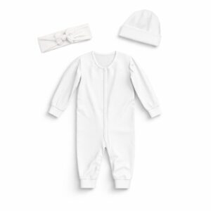 Baby Grow with Beanie and Bow - Custom Design
