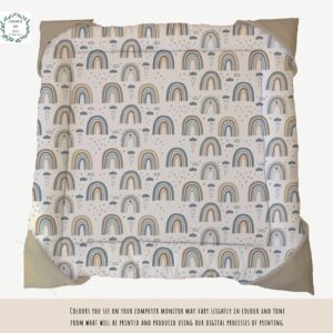 Playmat - Boho Rainbow Grey and Beige Rainbow Neutral