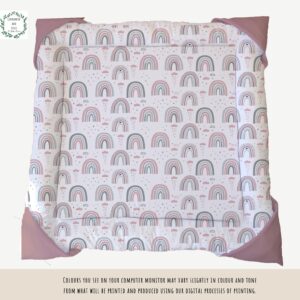 Playmat - Boho Rainbow Pink and Grey Rainbow for Girls