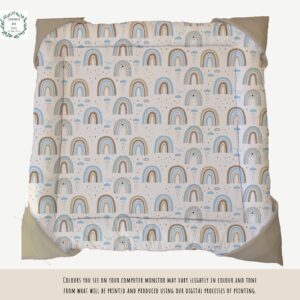 Playmat - Boho Rainbow Blue Grey Beige Rainbow