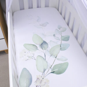 Cot Fitted Sheet - Pennygum Cactus Sage Green