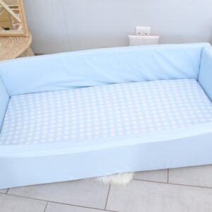 Plain Light Blue | Travel Bed |