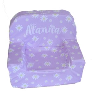 Customizable kids sofa foam chair, perfect for toddlers and kids, with personalized prints and colors.