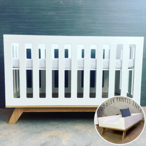 Nep White and Oak Wooden Baby Cot | CC Range | Cinnamon & Spice South Africa Nep White and Oak Wooden Baby Cot | CC Range