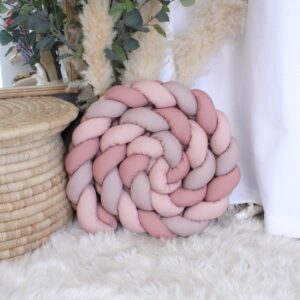 Cot Bumper - Braided 3 Strand - Wildflower Rusty Safari Pot