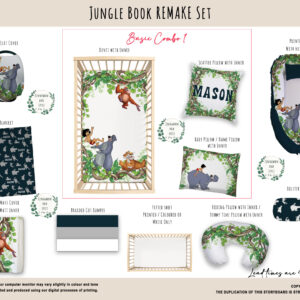 Cot Duvet Bedding - Jungle Book Remake Set
