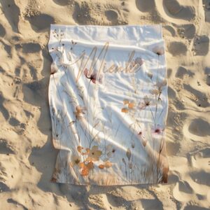 Custom print swimming towel for babies, toddlers and adults, quick-dry and gentle on skin.