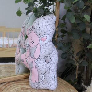 Shaped Pillow - Pink Starry Tatty Teddy Sleeping