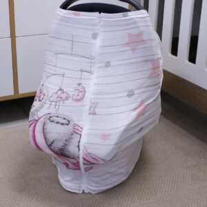 Car Seat Cover – Pink Starry Tatty Teddy Sleeping | Cinnamon & Spice South Africa simple safari Baby Car Seat Cover Pink Starry Tatty Teddy Sleeping Cinnamon and Spice