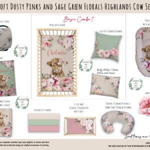 Handcrafted custom cot bedding set, featuring personalized printed and premium hypo-allergenic baby safe fabric, designed for elegant nursery décor. Cinnamon and Spice