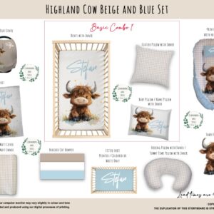 Handcrafted custom cot bedding set, featuring personalized printed and premium hypo-allergenic baby safe fabric, designed for elegant nursery décor. Cinnamon and Spice