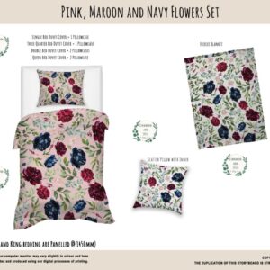 Handcrafted custom bedding set, featuring personalized printed and premium hypo-allergenic fabric, designed for elegant room décor. Cinnamon and Spice