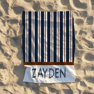 Custom print swimming towel for babies, toddlers and adults, quick-dry and gentle on skin.
