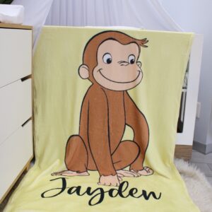 Soft blush floral fleece blanket with customized designs, perfect for baby snuggles and nursery coziness