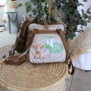 Nappy Bag / Backpack - Green Tractor Farm