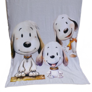 Personalised Fleece Blanket - Happy Snoopy Boy