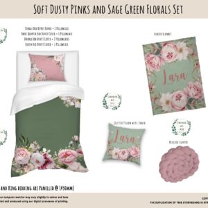 Handcrafted custom bedding set, featuring personalized printed and premium hypo-allergenic fabric, designed for elegant room décor. Cinnamon and Spice