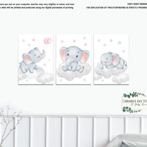 Canvases - Pink Cutie Pie Ellie Elephant