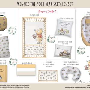 Handcrafted custom cot bedding set, featuring personalized printed and premium hypo-allergenic baby safe fabric, designed for elegant nursery décor. Cinnamon and Spice