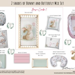 Handcrafted custom cot bedding set, featuring personalized printed and premium hypo-allergenic baby safe fabric, designed for elegant nursery décor. Cinnamon and Spice