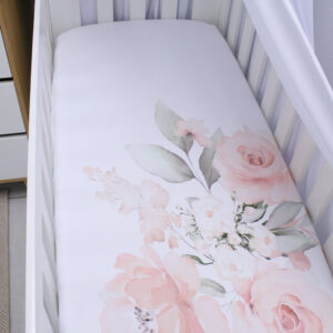 Luxury custom toddler fitted sheet South Africa – soft breathable fabric, handmade by Cinnamon & Spice.