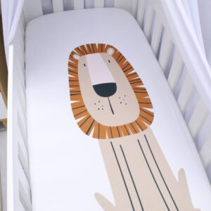 Luxury custom toddler fitted sheet South Africa – soft breathable fabric, handmade by Cinnamon & Spice.