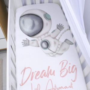 Luxury custom toddler fitted sheet South Africa – soft breathable fabric, handmade by Cinnamon & Spice.