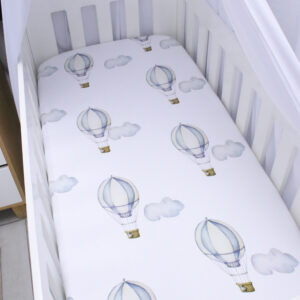 Luxury custom toddler fitted sheet South Africa – soft breathable fabric, handmade by Cinnamon & Spice.