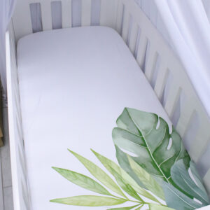 Luxury custom toddler fitted sheet South Africa – soft breathable fabric, handmade by Cinnamon & Spice.