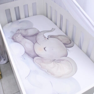 Luxury custom toddler fitted sheet South Africa – soft breathable fabric, handmade by Cinnamon & Spice.