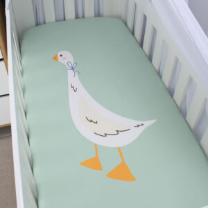 Luxury custom toddler fitted sheet South Africa – soft breathable fabric, handmade by Cinnamon & Spice.