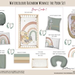 Handcrafted custom cot bedding set, featuring personalized printed and premium hypo-allergenic baby safe fabric, designed for elegant nursery décor. Cinnamon and Spice