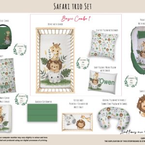 Handcrafted custom cot bedding set, featuring personalized printed and premium hypo-allergenic baby safe fabric, designed for elegant nursery décor. Cinnamon and Spice