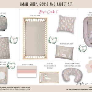 Handcrafted custom cot bedding set, featuring personalized printed and premium hypo-allergenic baby safe fabric, designed for elegant nursery décor. Cinnamon and Spice