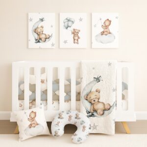 Handcrafted custom cot bedding set, featuring personalized printed and premium hypo-allergenic baby safe fabric, designed for elegant nursery décor. Cinnamon and Spice