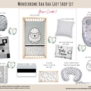 Handcrafted custom cot bedding set, featuring personalized printed and premium hypo-allergenic baby safe fabric, designed for elegant nursery décor. Cinnamon and Spice