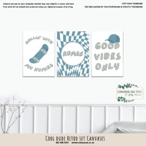 Canvases – Cool Dude | Cinnamon & Spice South Africa Cool dude nursery canvas print in soft neutral tones, perfect wall décor for a baby’s room