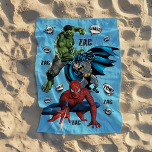 Custom print swimming towel for babies, toddlers and adults, quick-dry and gentle on skin.