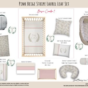 Handcrafted custom cot bedding set, featuring personalized printed and premium hypo-allergenic baby safe fabric, designed for elegant nursery décor. Cinnamon and Spice