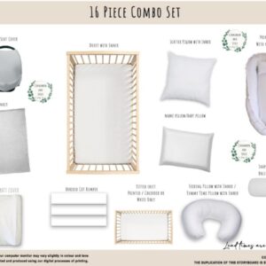 16 Piece Baby Cot Bedding Combo | Custom Nursery Set