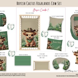 Handcrafted custom cot bedding set, featuring personalized printed and premium hypo-allergenic baby safe fabric, designed for elegant nursery décor. Cinnamon and Spice
