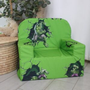 Customizable kids sofa foam chair, perfect for toddlers and kids, with personalized prints and colors.