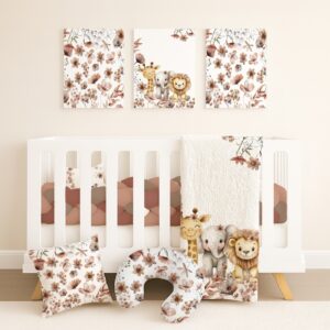 Handcrafted custom cot bedding set, featuring personalized printed and premium hypo-allergenic baby safe fabric, designed for elegant nursery décor. Cinnamon and Spice