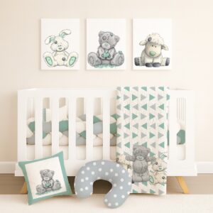 Handcrafted custom cot bedding set, featuring personalized printed and premium hypo-allergenic baby safe fabric, designed for elegant nursery décor. Cinnamon and Spice