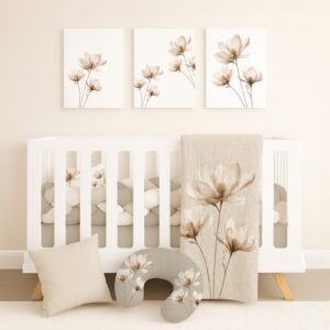Handcrafted custom cot bedding set, featuring personalized printed and premium hypo-allergenic baby safe fabric, designed for elegant nursery décor. Cinnamon and Spice