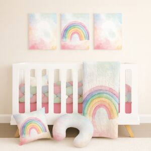 Handcrafted custom cot bedding set, featuring personalized printed and premium hypo-allergenic baby safe fabric, designed for elegant nursery décor. Cinnamon and Spice
